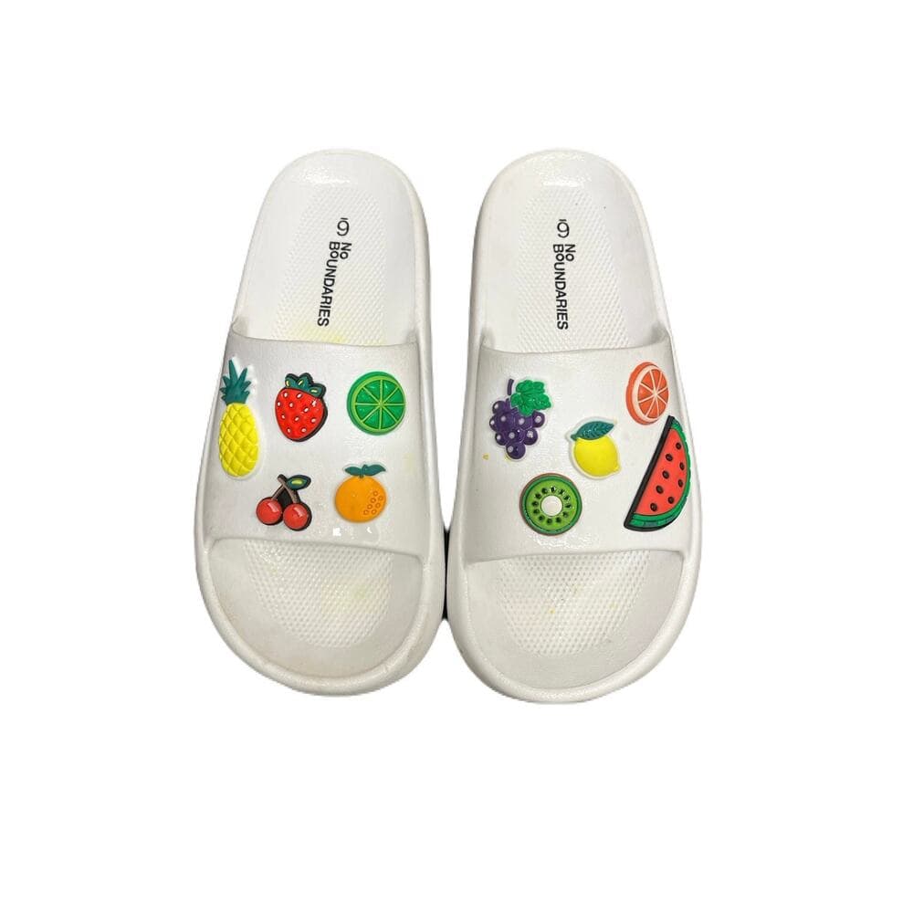Kids Slippers Size 6 In Good Condition A Yellow Stain On The Right One