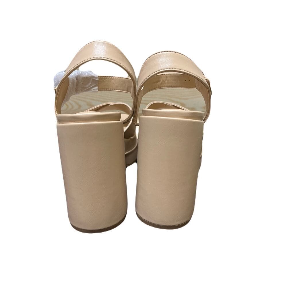 Y2K-inspired sandals feature a square open toe and a secure ankle strap sz 7.5 - Thumbnail 3