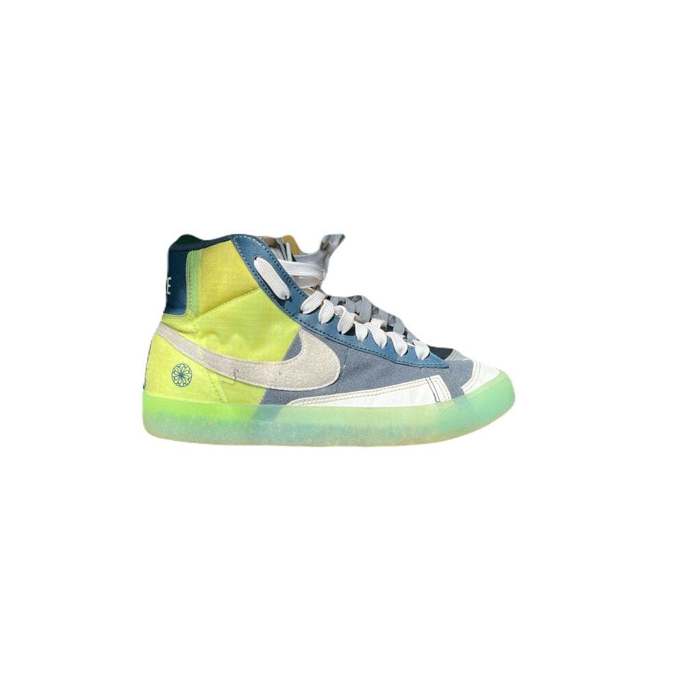Nike Blazers Lime Navy Mid ‘77 Shoes- Blue/ Kids Size 6.5 Basketball Retro - Thumbnail 5