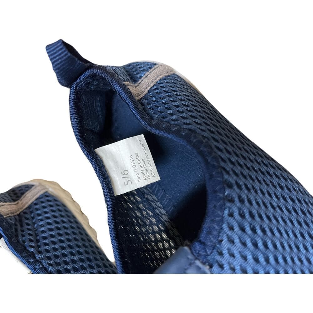 Kids Slip On Shoes Size 5/6 Dark Blue - Thumbnail 3