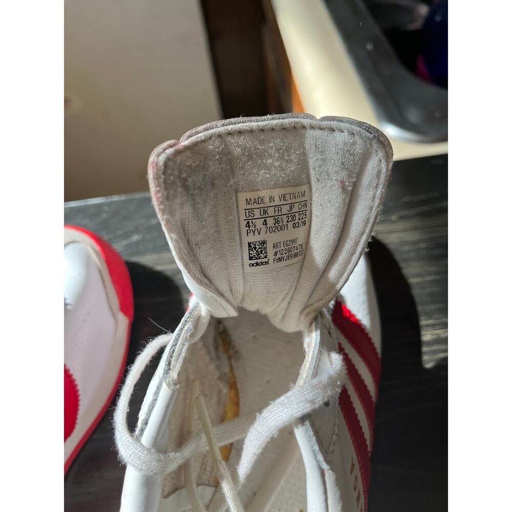 Adidas Samoa 'White Scarlet For Kids Size 4.5 - Thumbnail 5