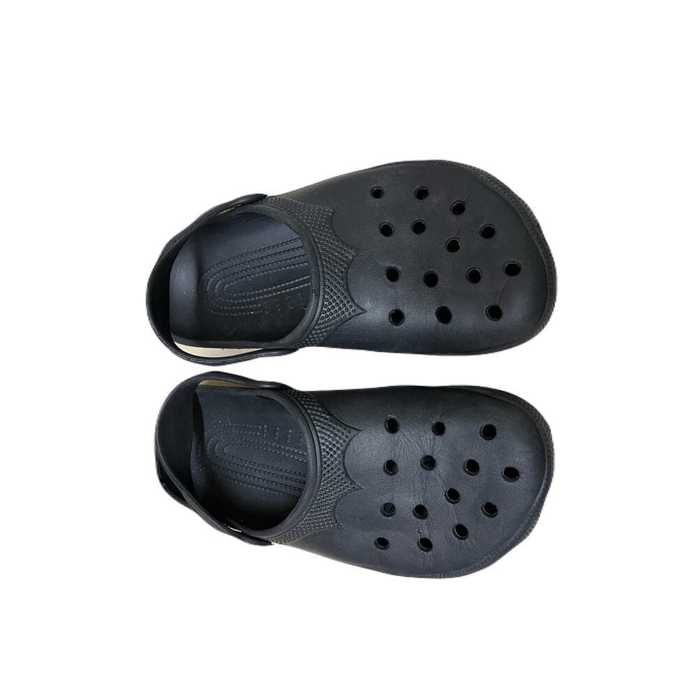 Black Kids Slippers unisex Size 5 - Thumbnail 3