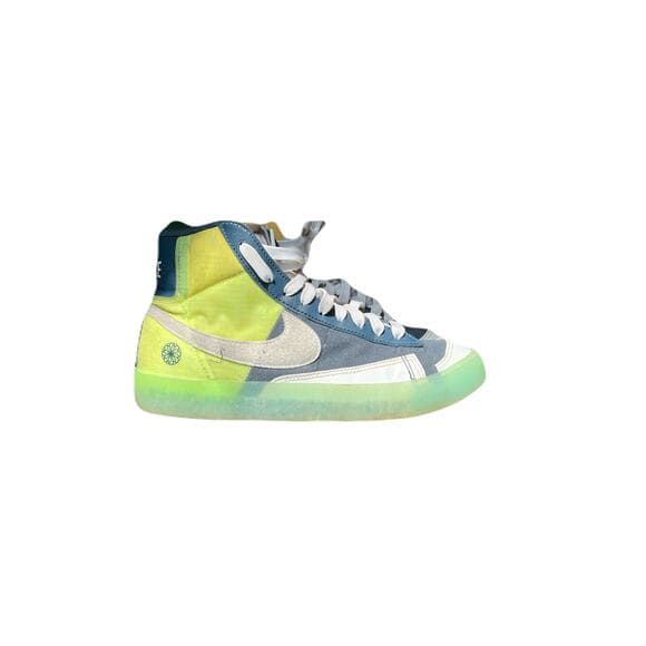 Nike Blazers Lime Navy Mid ‘77 Shoes- Blue/ Kids Size 6.5 Basketball Retro - Thumbnail 6