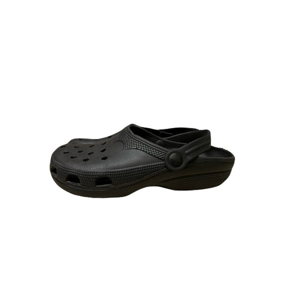 Black Kids Slippers unisex Size 5 - Thumbnail 4