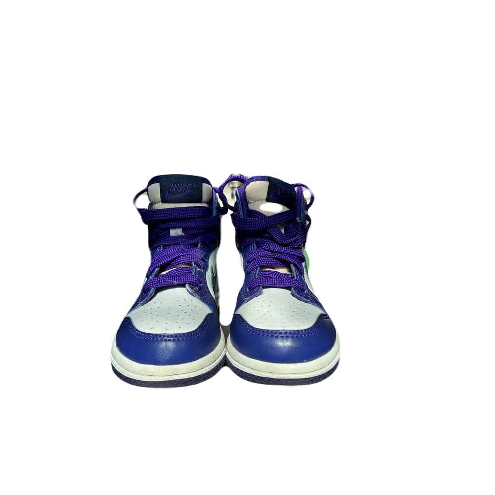purple Nike Dunk shoes Size 10.5 C preschool girls Purple & White DH9753-100 - Thumbnail 6