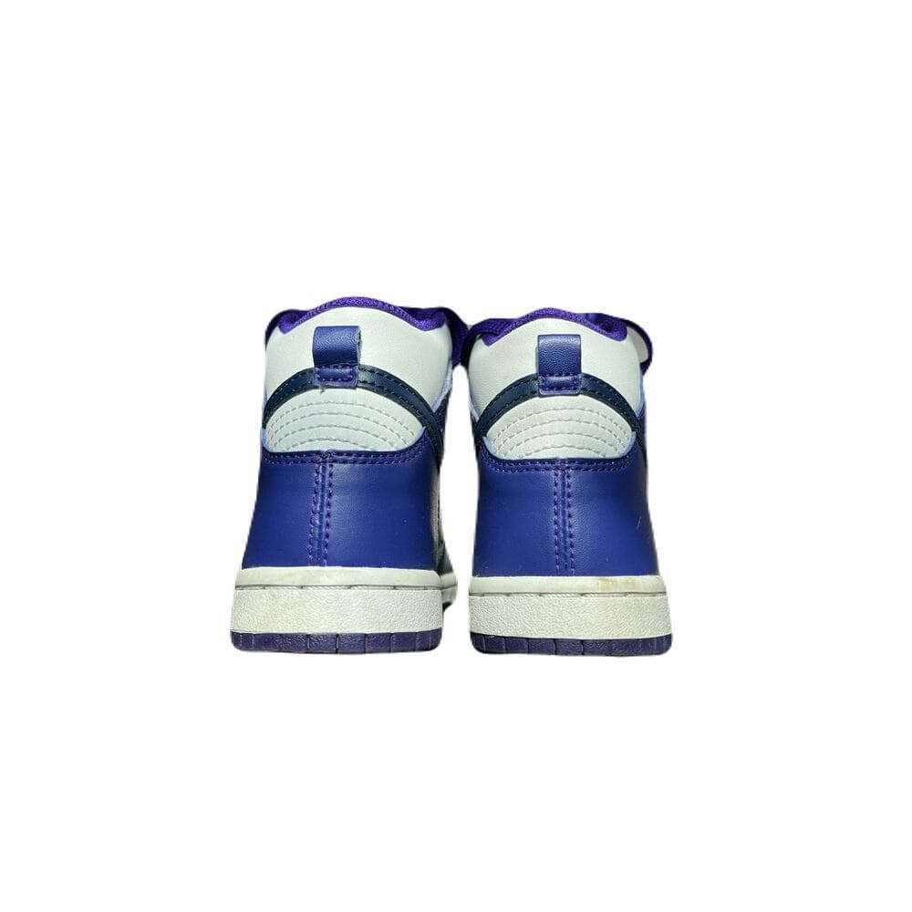 purple Nike Dunk shoes Size 10.5 C preschool girls Purple & White DH9753-100 - Thumbnail 3