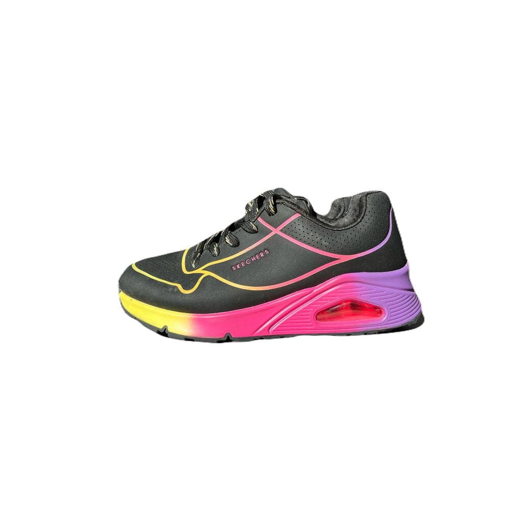 Skechers Unisex-Child Size 1 Street Uno Gen1-Pop of Neon 310543L Rainbow - Thumbnail 2