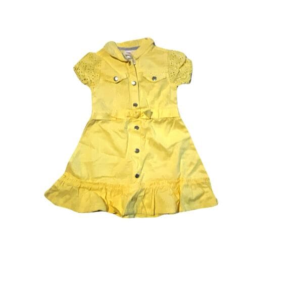 Little Lass Yellow Girls Dress Size 5 - Thumbnail 5