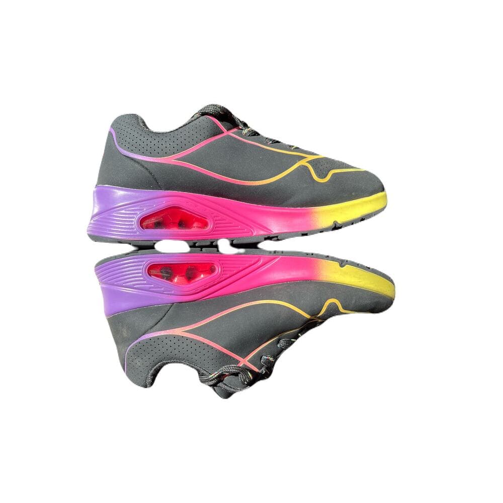 Skechers Unisex-Child Size 1 Street Uno Gen1-Pop of Neon 310543L Rainbow - Thumbnail 4