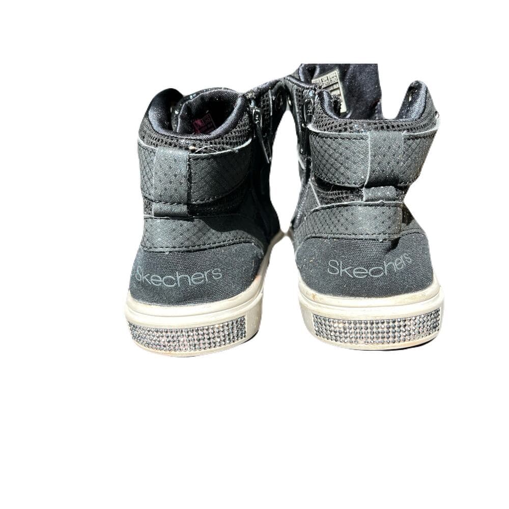 Skechers Shoutouts Glitz Hi Glam Sneakers - Size 1 Girls Studded - Thumbnail 3