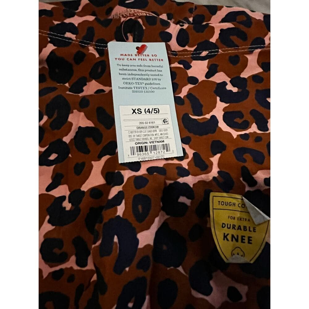 Cat & Jack Girls Leopard Animal Print Leggings Pants Size 4/5 - Thumbnail 4