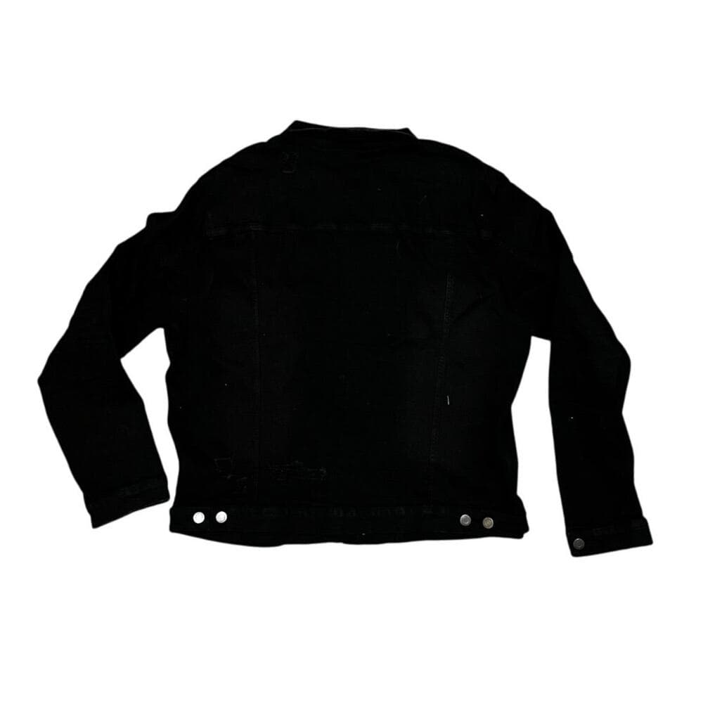 Si Tu Veux Black Men’s Jean Jacket Size XXXL - Thumbnail 4
