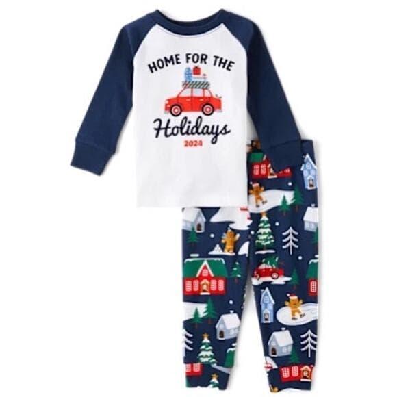 The Children's PlaceUnisex Baby And Toddler Matching Family Pajamas 2T - Thumbnail 3