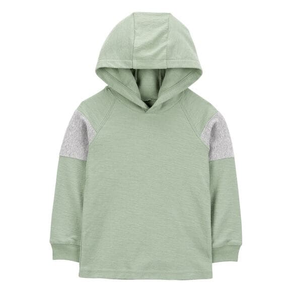 Carter’s Toddler Colorblock Cotton Blend Long-Sleeve Tee - Green Size 2T - Thumbnail 6
