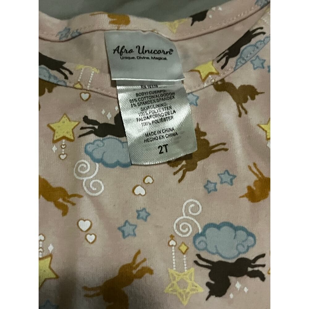 Unicorn Girls Kids Dress Size 2T - Thumbnail 2