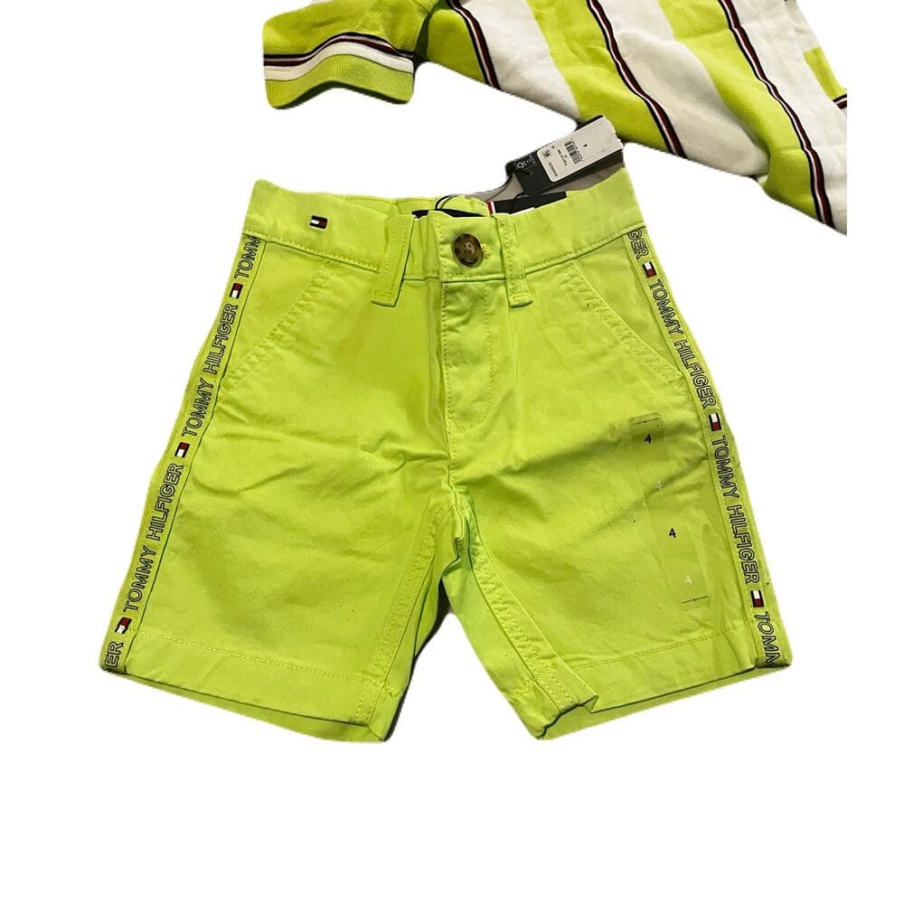 Tommy Hilfiger Lime Green Kids Outfit Size 4T - Thumbnail 2