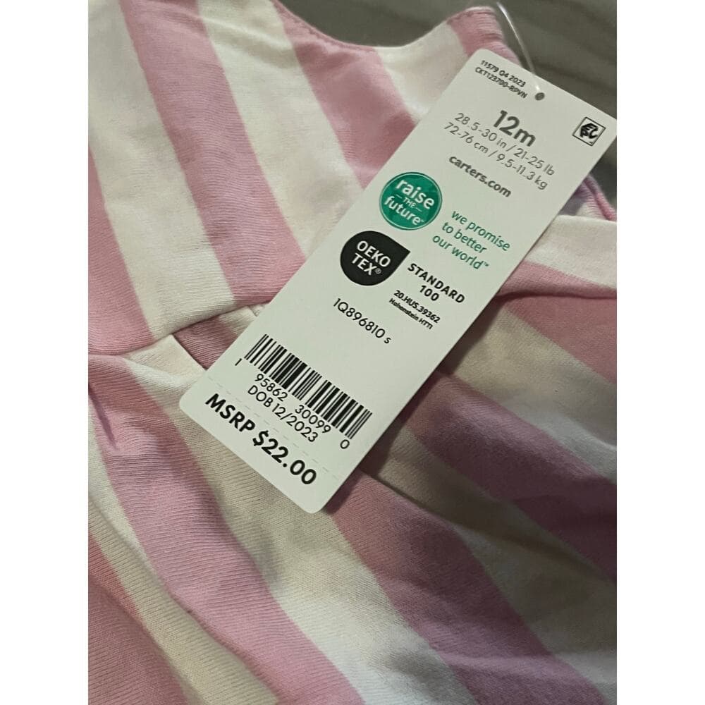 Carter’s Pink Baby’s Dress Size 12 Months - Thumbnail 3