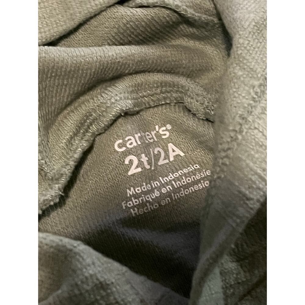 Carter’s Toddler Colorblock Cotton Blend Long-Sleeve Tee - Green Size 2T - Thumbnail 4