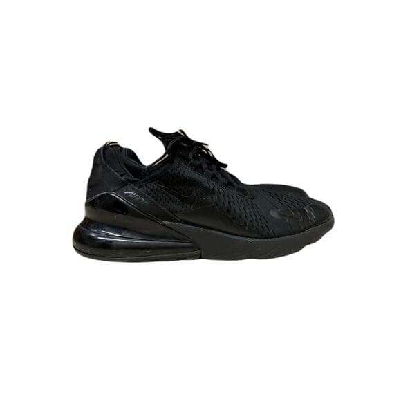 Nike Air Max 270 (GS) Men’s Triple Black Running Shoes , Sneakers Size 8 - Thumbnail 9