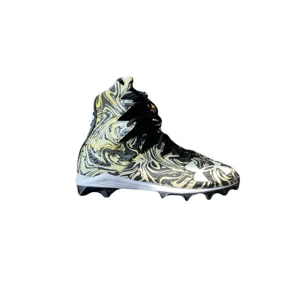 Under Armour Mens Highlight Black Lace Up Football Cleats Size 11 - Thumbnail 7