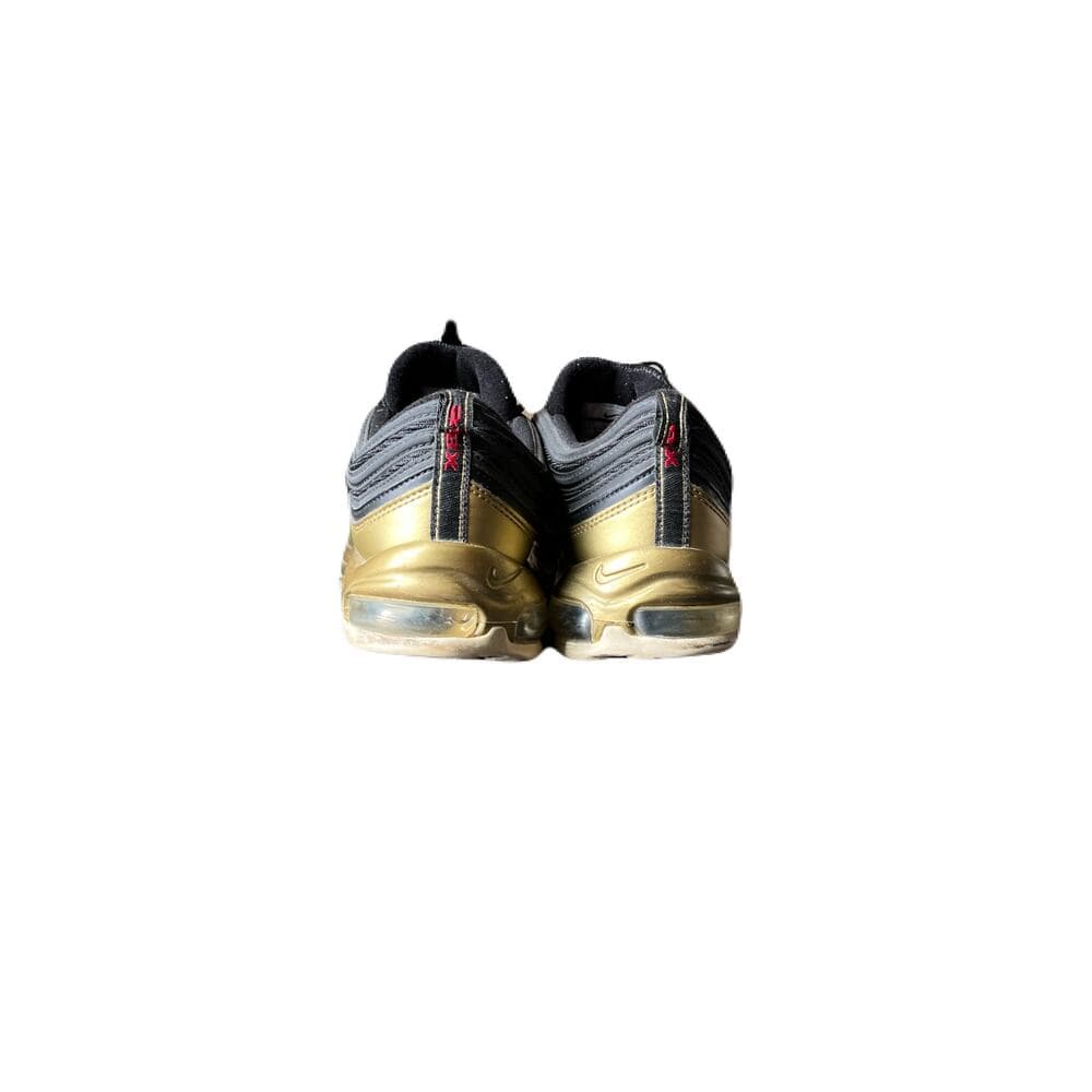 mens nike air max 97 size 11 Black & Gold With Red Nike Check No Insole - Thumbnail 3