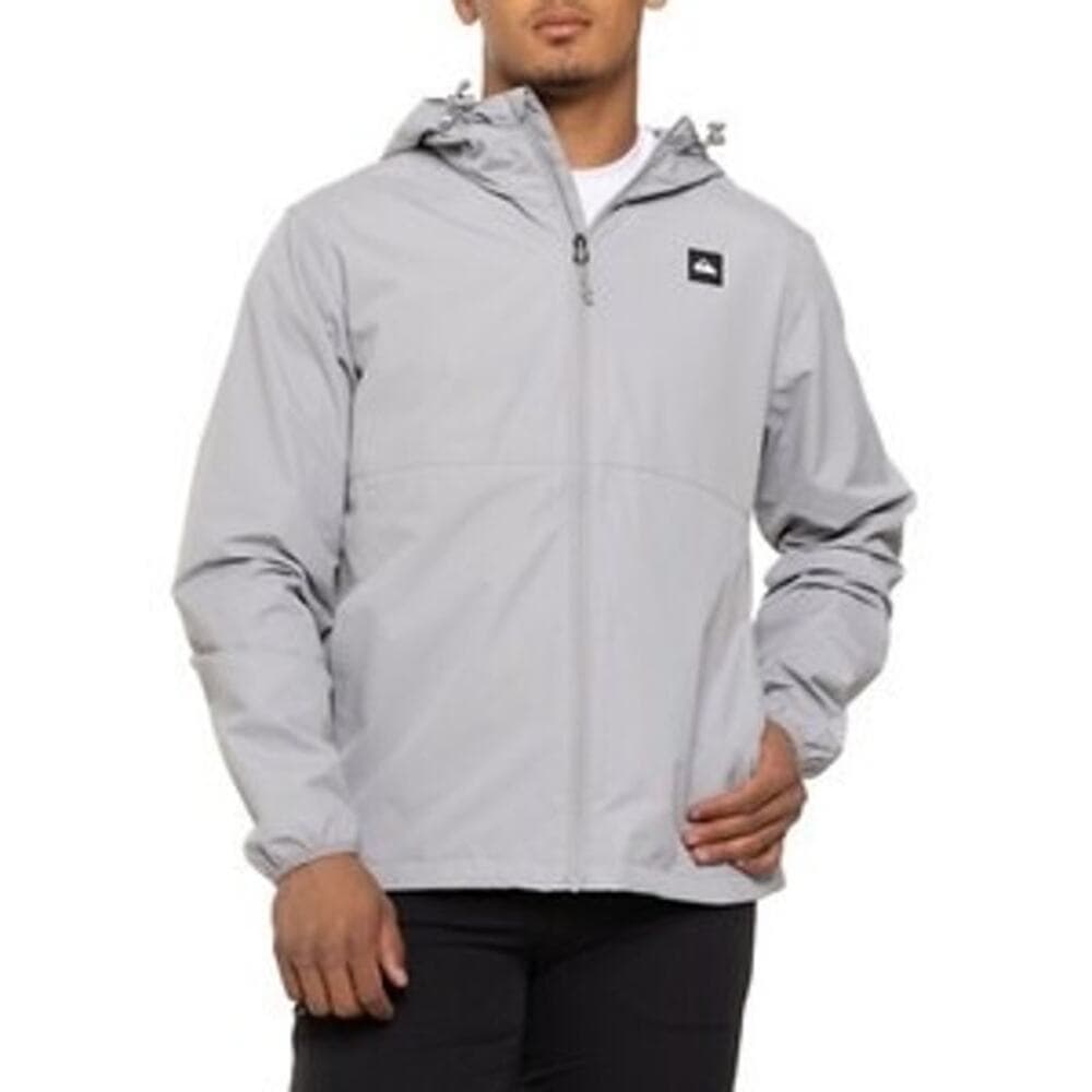 Quiksliver Gray Windbreaker Jacket Size Medium - Thumbnail 6