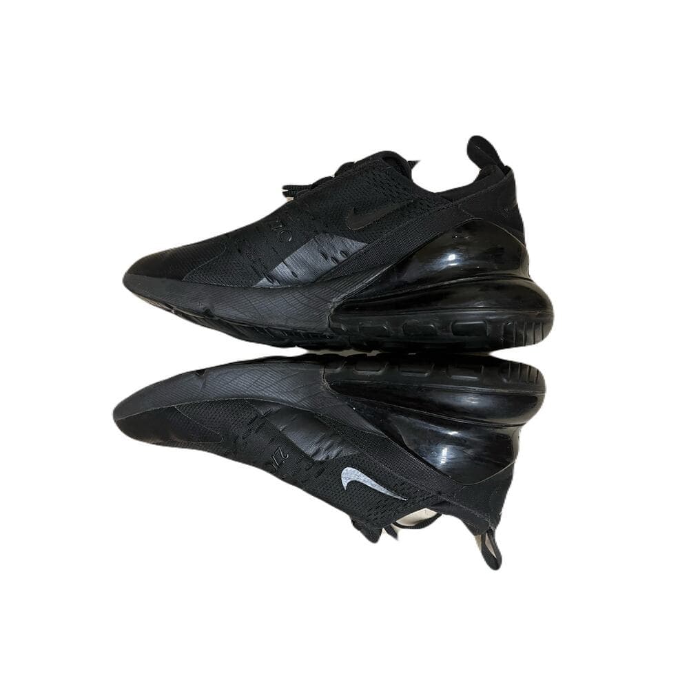 Nike Air Max 270 (GS) Men’s Triple Black Running Shoes , Sneakers Size 8 - Thumbnail 4