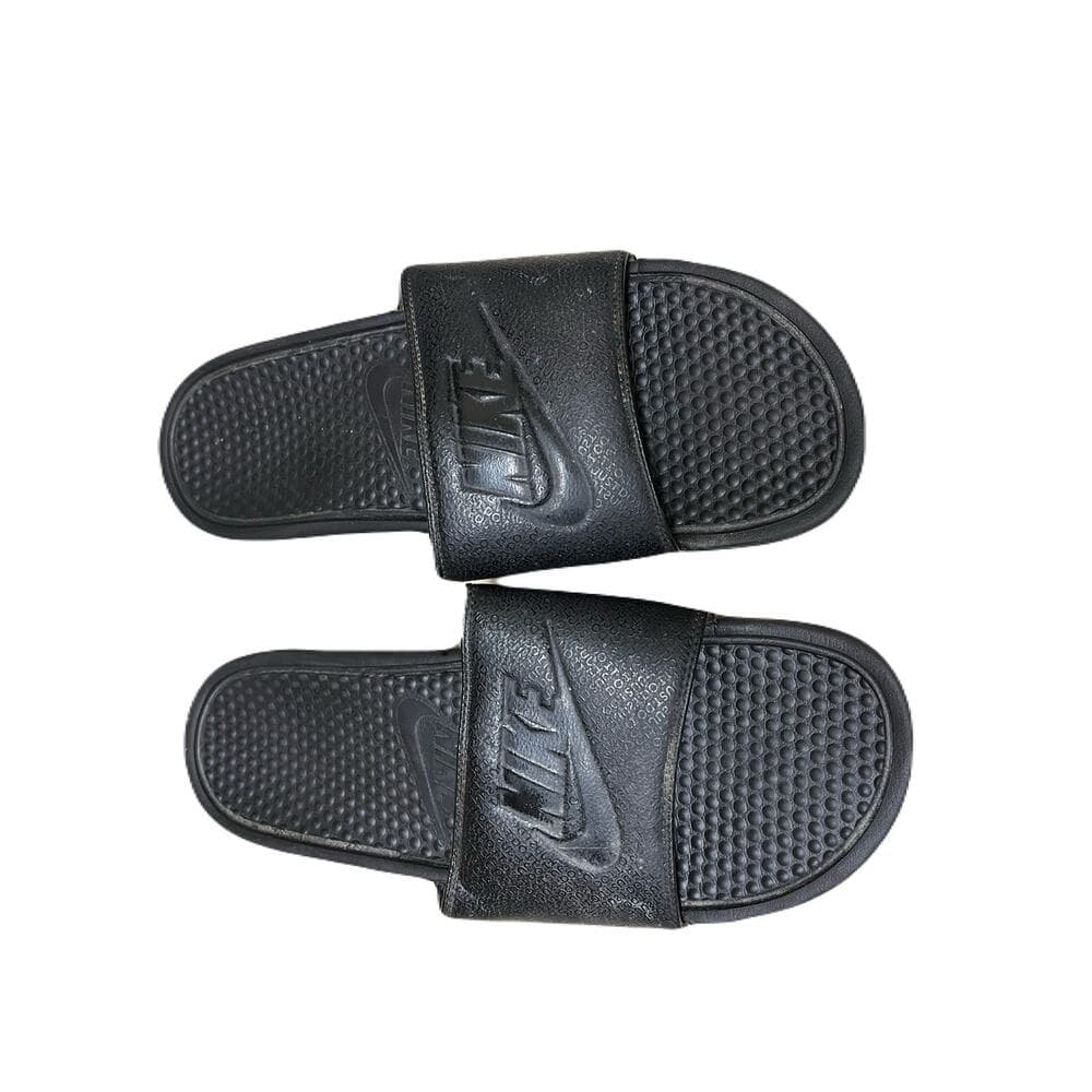Nike Black Slippers Size 11 - Thumbnail 4