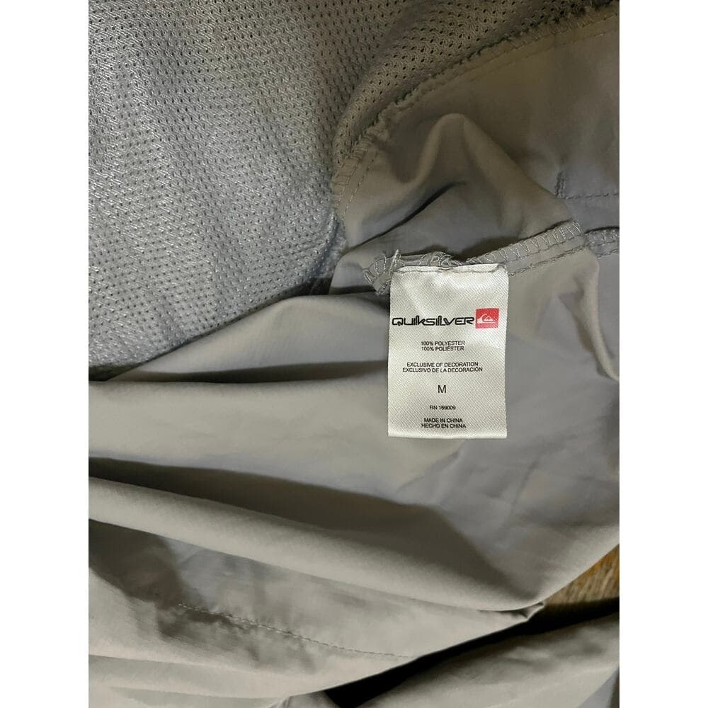 Quiksliver Gray Windbreaker Jacket Size Medium - Thumbnail 5