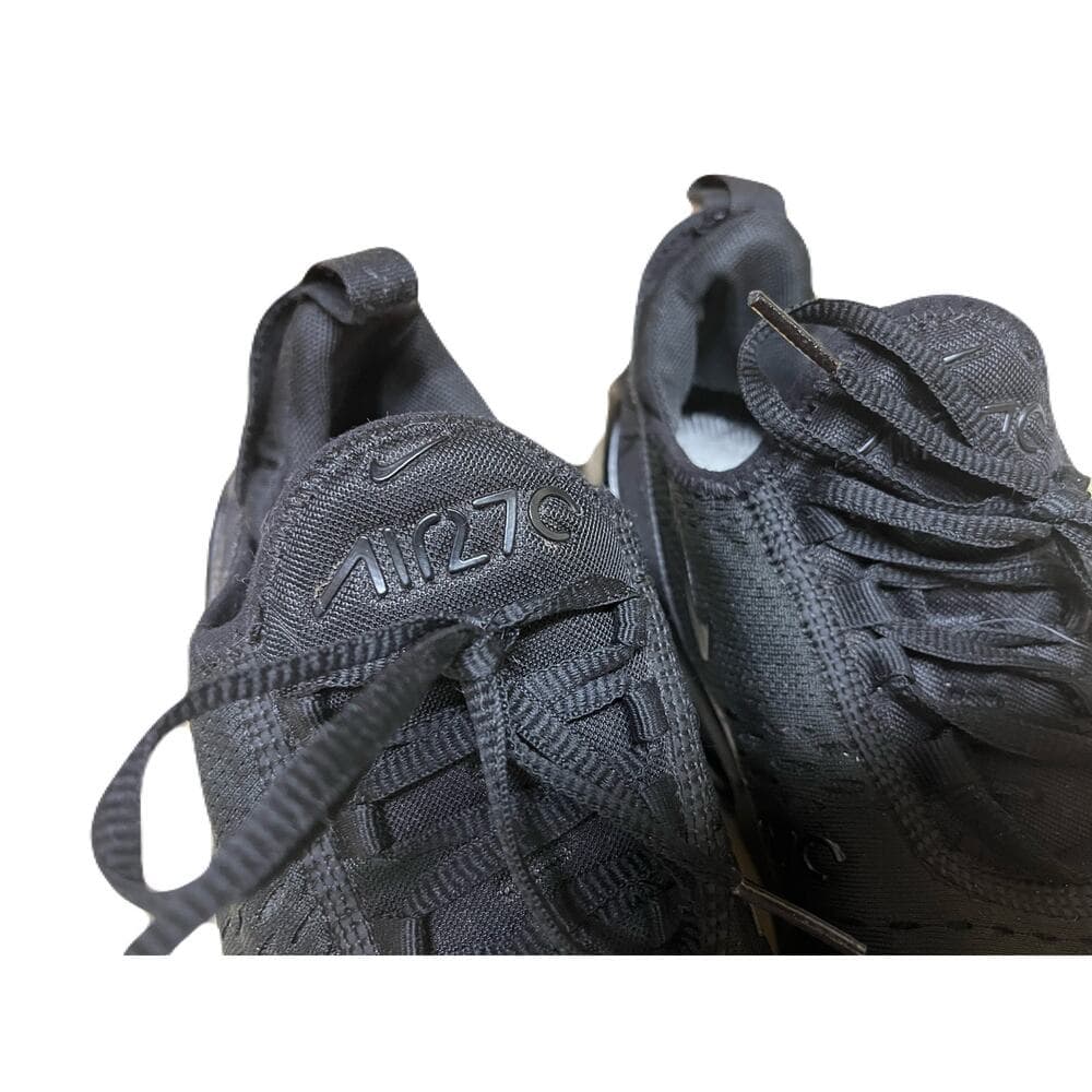 Nike Air Max 270 (GS) Men’s Triple Black Running Shoes , Sneakers Size 8 - Thumbnail 5
