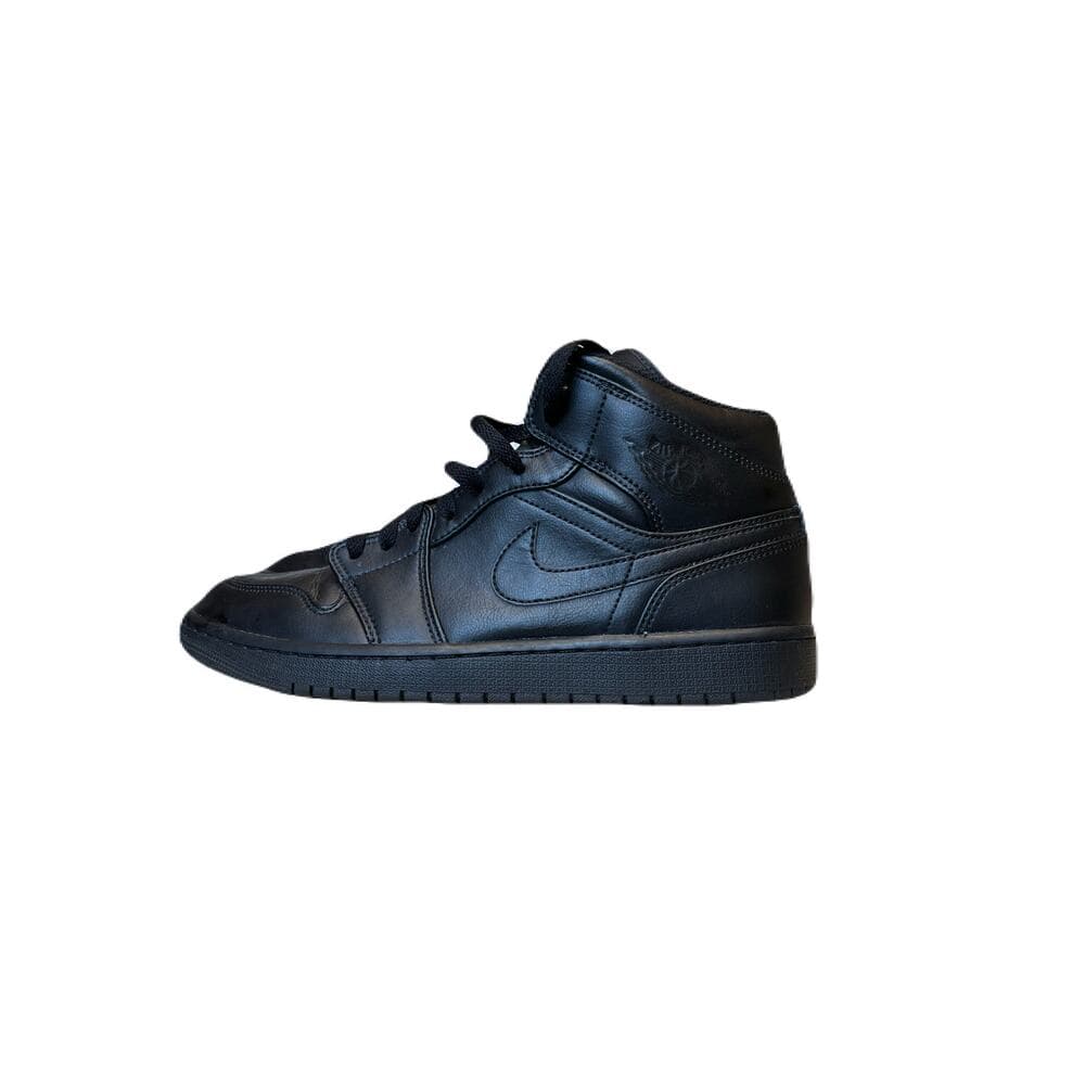 Air Jordan 1 Mid "Triple Black Size 9.5 - Thumbnail 2