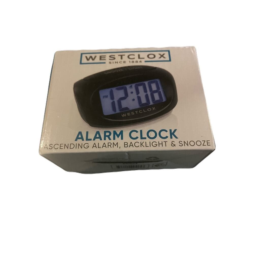 Westclox Battery Operated Digital LCD Alarm Clock, 70043 - Thumbnail 4