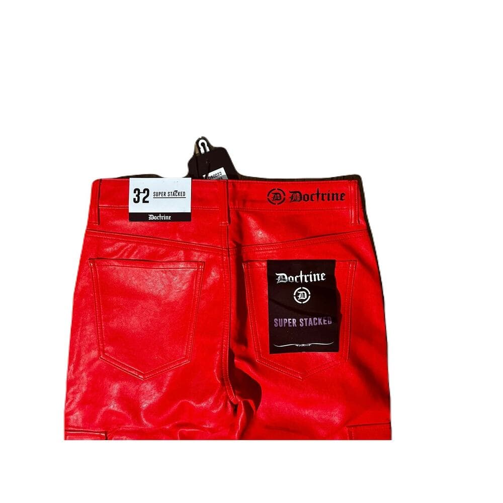 Doctrine Carter Super Stacked Jean Red Pu Size 32 - Thumbnail 2