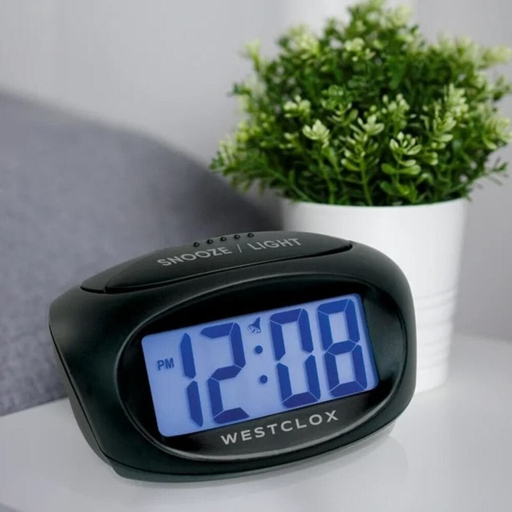Westclox Battery Operated Digital LCD Alarm Clock, 70043 - Thumbnail 6