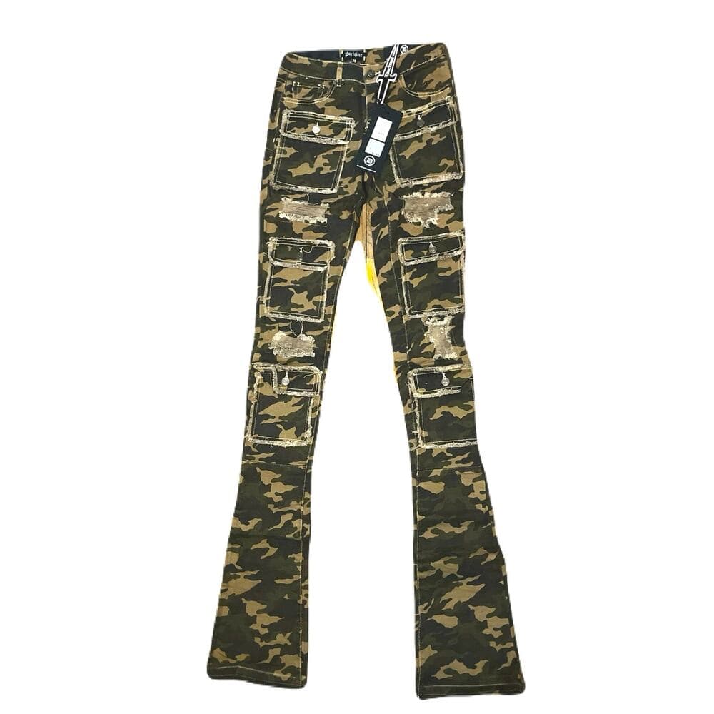 Doctrine Savant Super Stacked Jean Camo Size 30 - Thumbnail 4