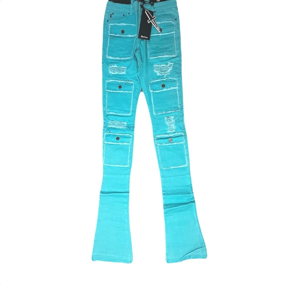 Doctrine Savant Super Stacked Jean Teal Size 32 - Thumbnail 3