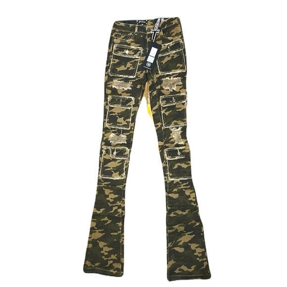 Doctrine Savant Super Stacked Jean Camo Size 30 - Thumbnail 5