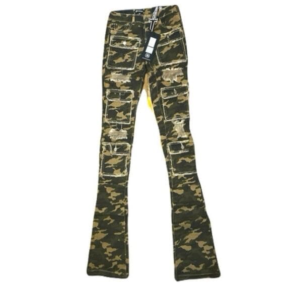 Doctrine Savant Super Stacked Jean Camo Size 32 - Thumbnail 4