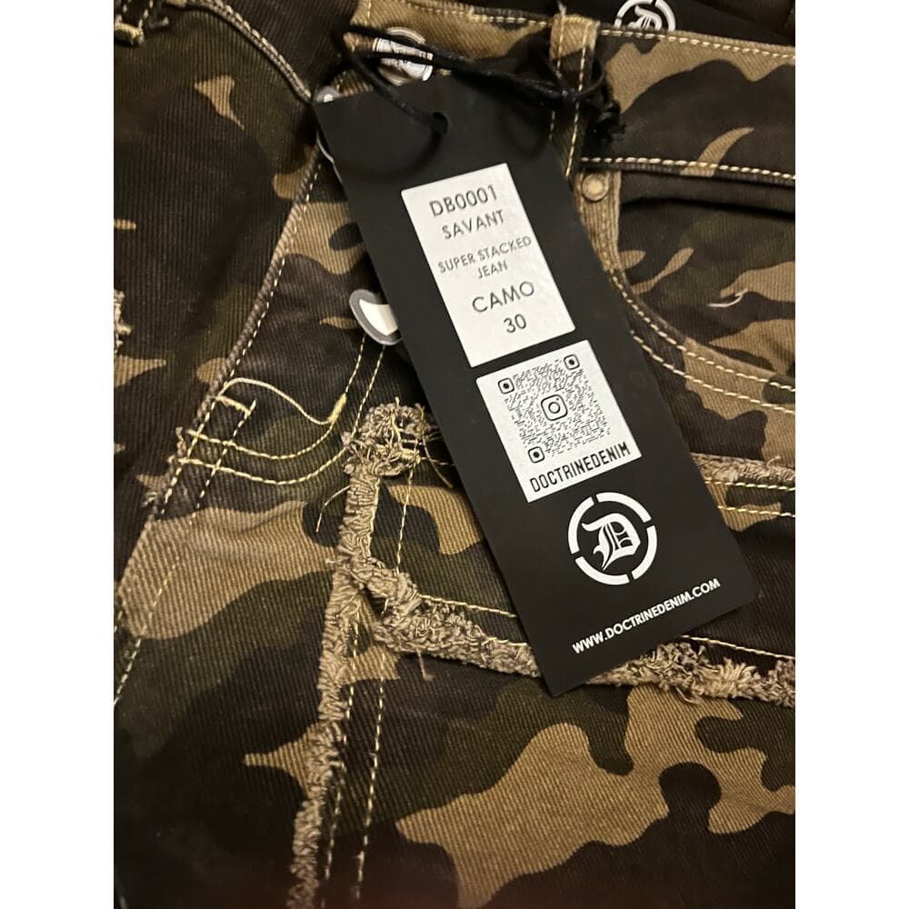 Doctrine Savant Super Stacked Jean Camo Size 30 - Thumbnail 2