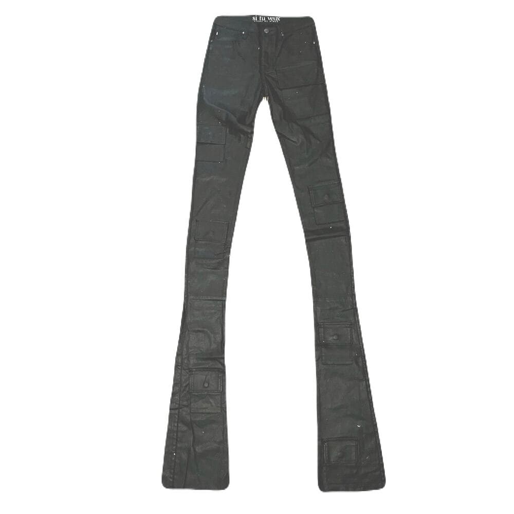Si Tu Veux Gordon Jean Black Wax Size 32 - Thumbnail 4