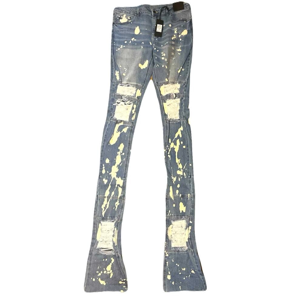 Si Tu Veux Warren Jean Indigo Wash Size 38 - Thumbnail 4