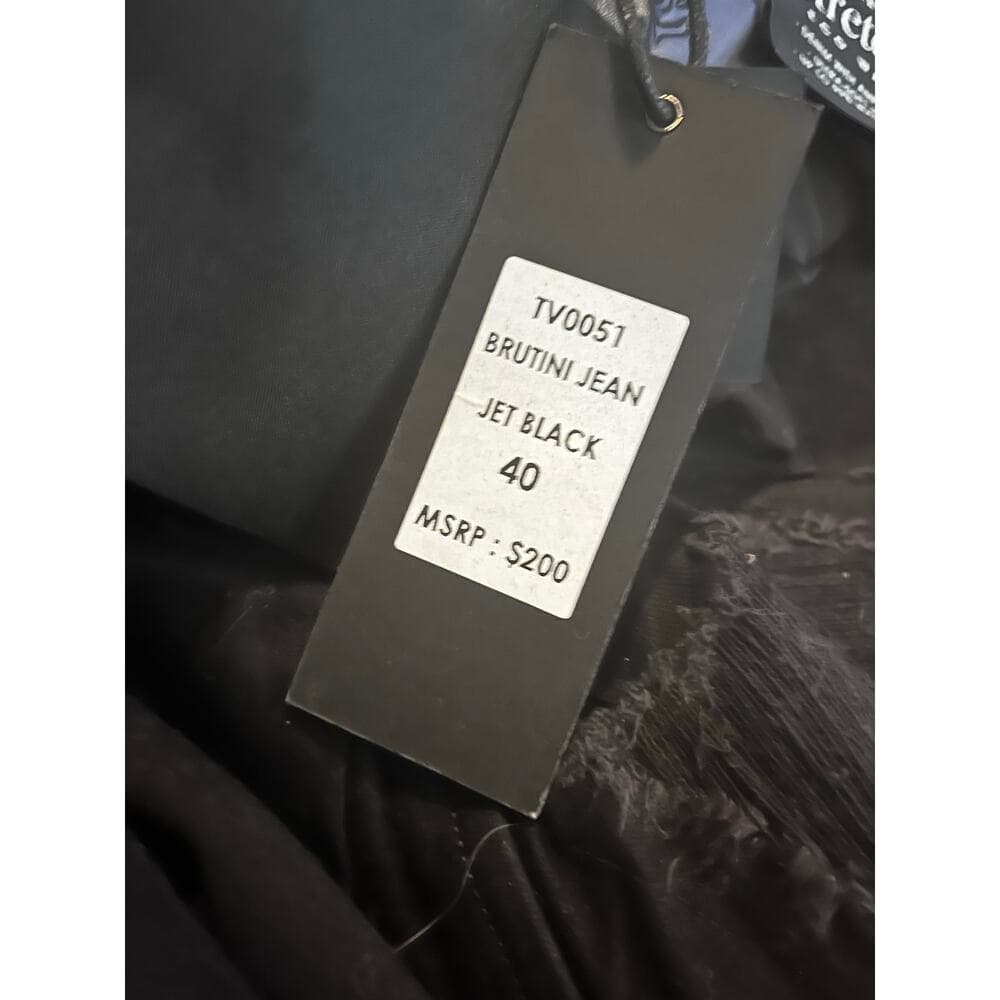 Si Tu Veux Brutini Jeans Jet Black Superstack Men’s Size 40 - Thumbnail 3