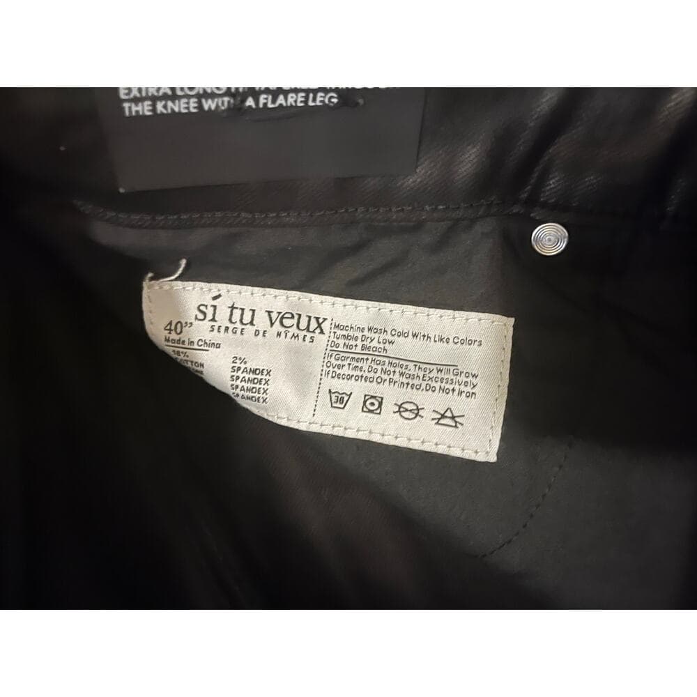 Si Tu Veux Gordon Jean Black Wax Size 40 - Thumbnail 2