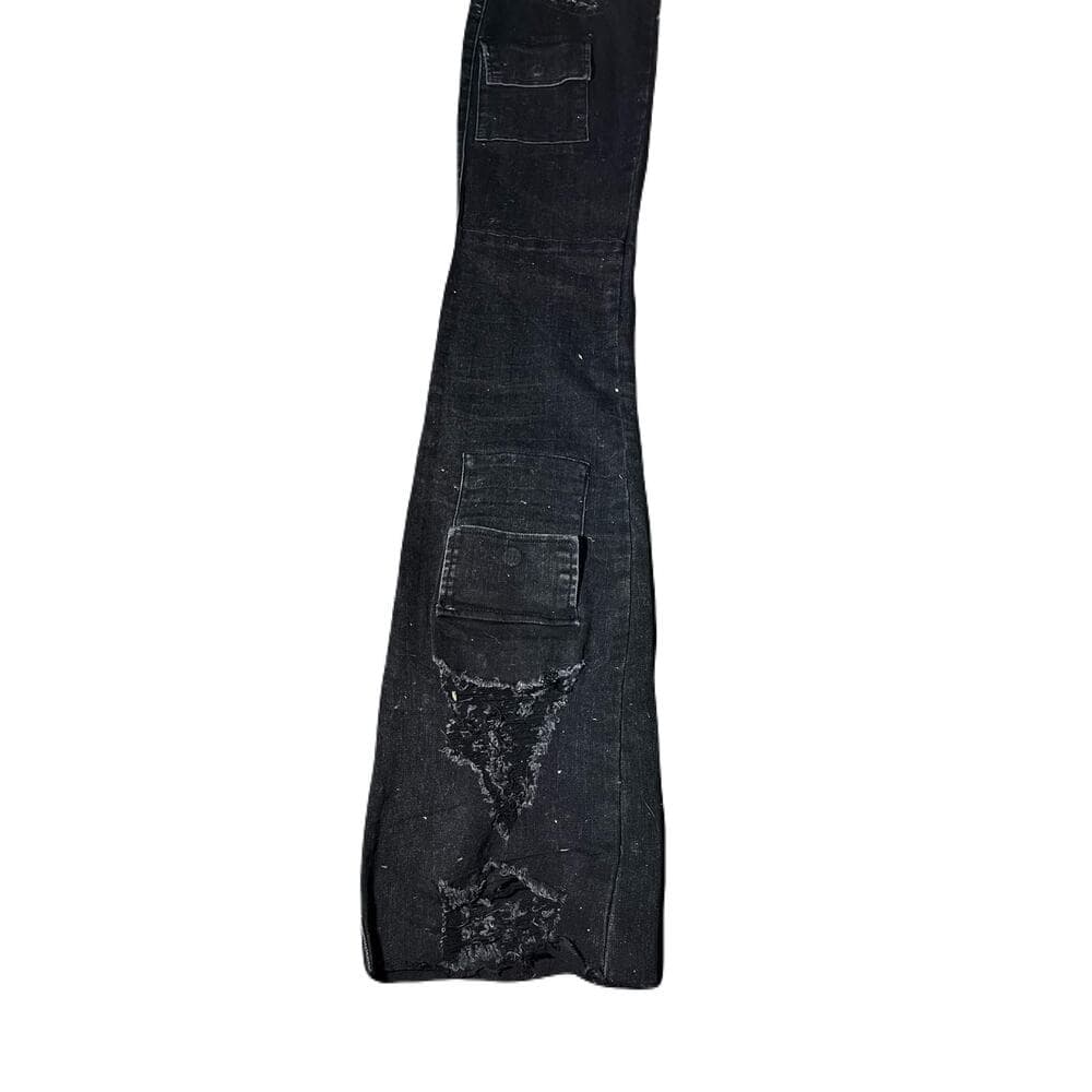 Si Tu Veux Gunner Jean Black Wash Size 40 - Thumbnail 2