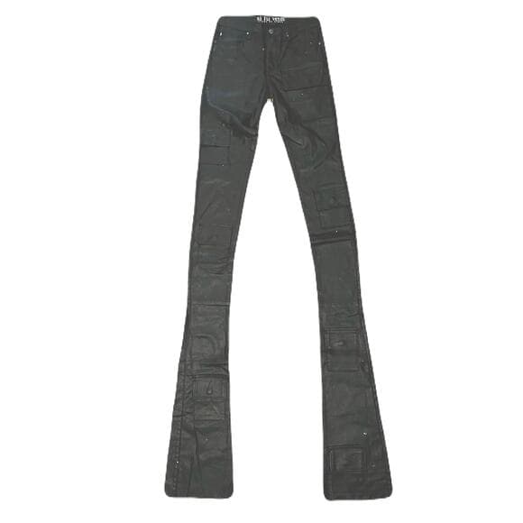 Si Tu Veux Gordon Jean Black Wax Size 32 - Thumbnail 5