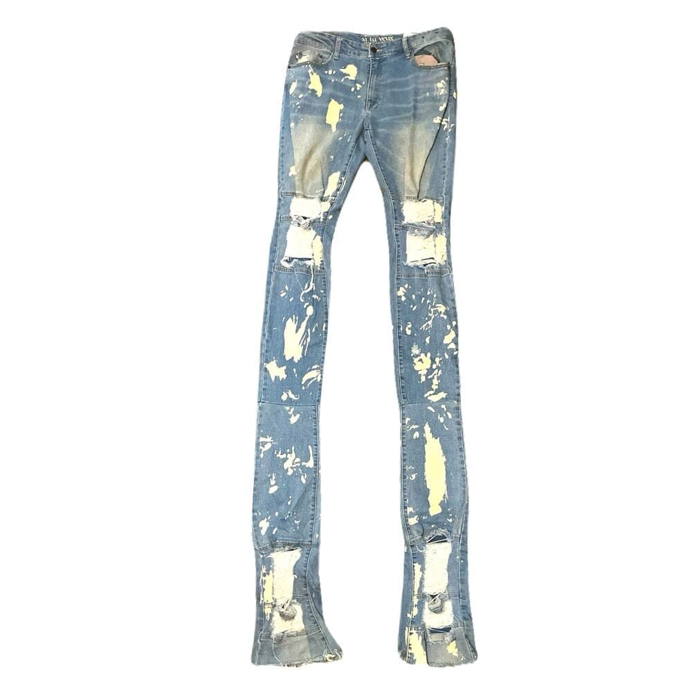 Si Tu Veux Light Blue Billy Jean’s Size 36 Superstack - Thumbnail 4