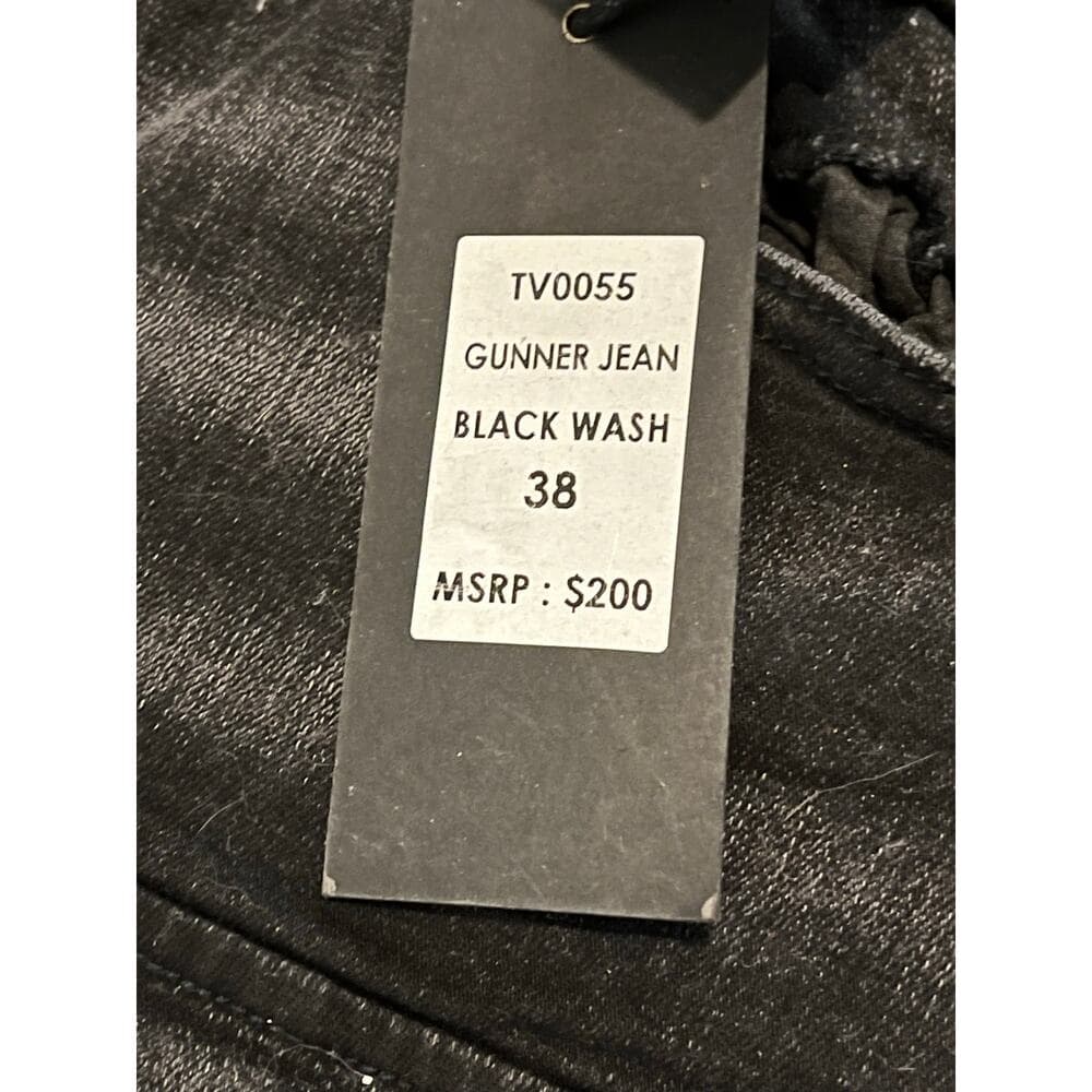 Si Tu Veux Gunner Jean Black Wash Size 38 - Thumbnail 4