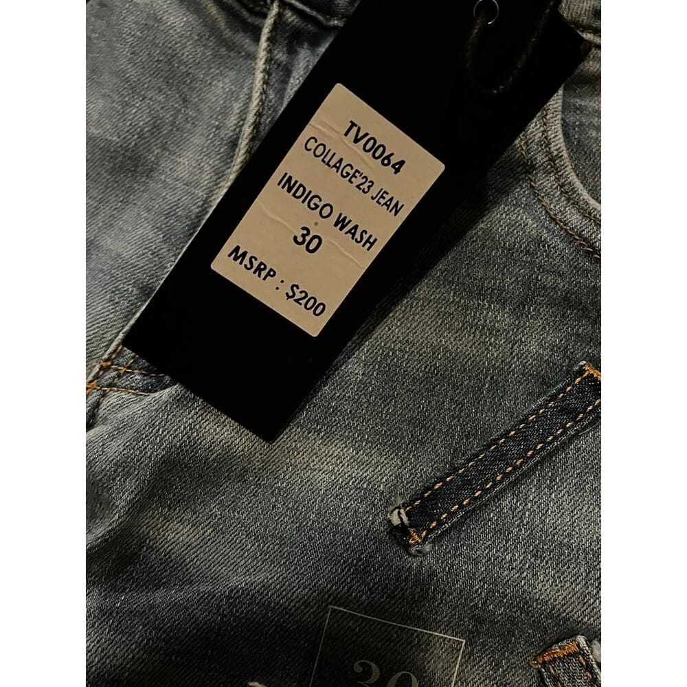 Si Tu Veux Collage ‘23 Jean Indigo Wash Size 30 - Thumbnail 4