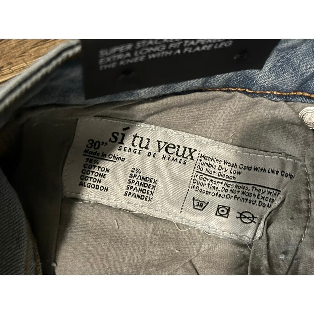 Si Tu Veux Collage ‘23 Jean Indigo Wash Size 30 - Thumbnail 3