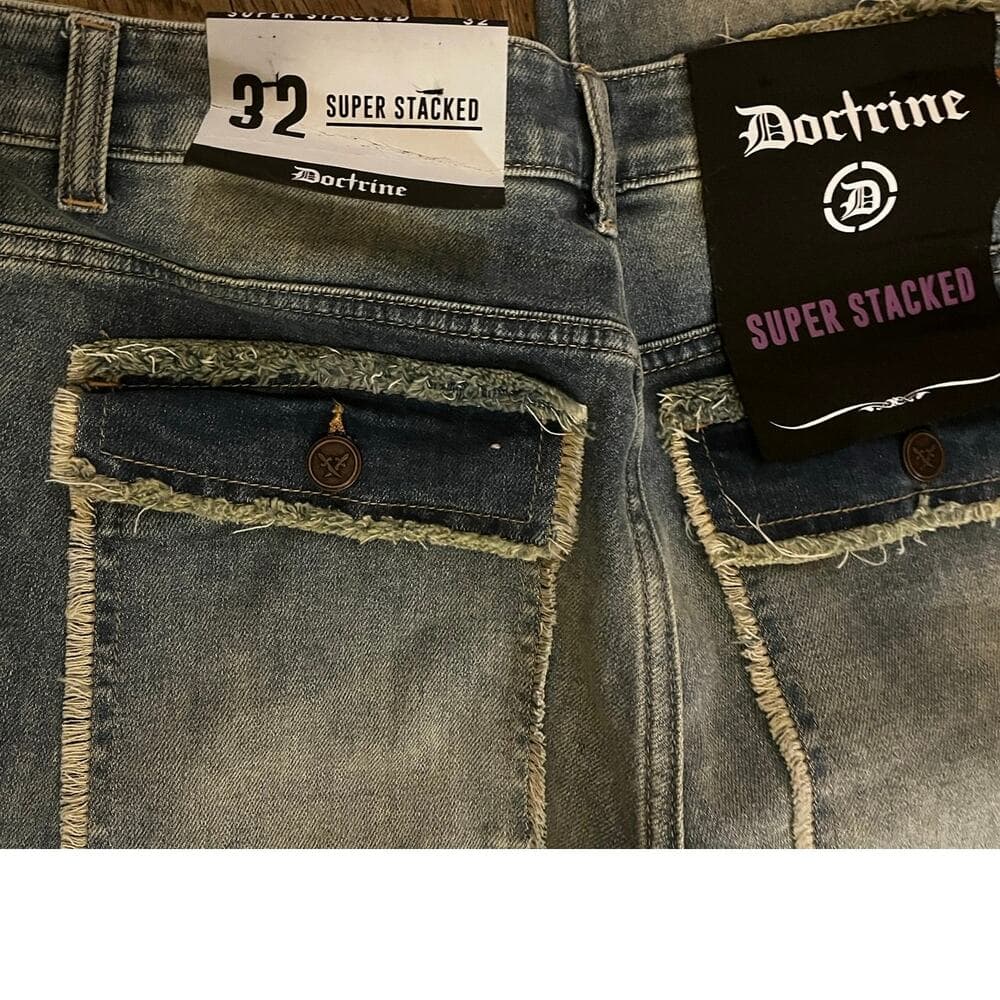 Doctrine Men’s Superstack Blue Jean’s Size 32 - Thumbnail 3